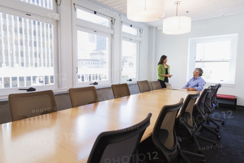 Business people talking in conference room