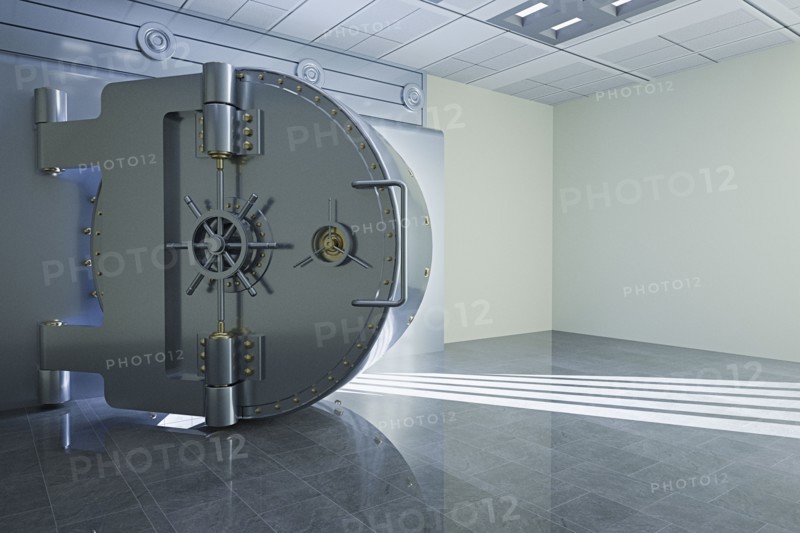 Light from open vault door