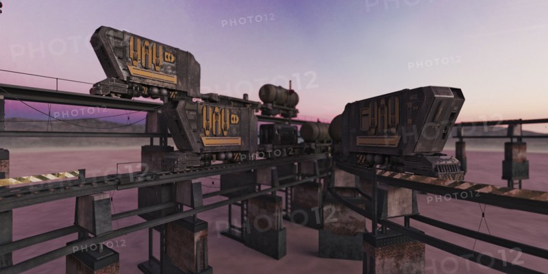 Futuristic freight trains