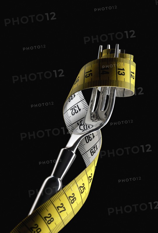 Fork holding tape measure