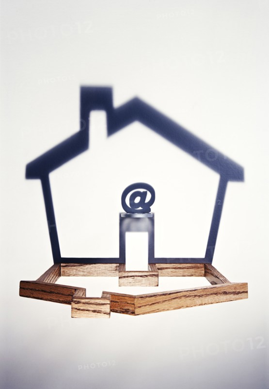 House shape with at-symbol
