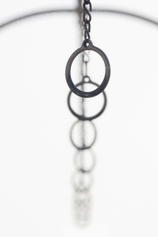 Athletic rings hanging in a row