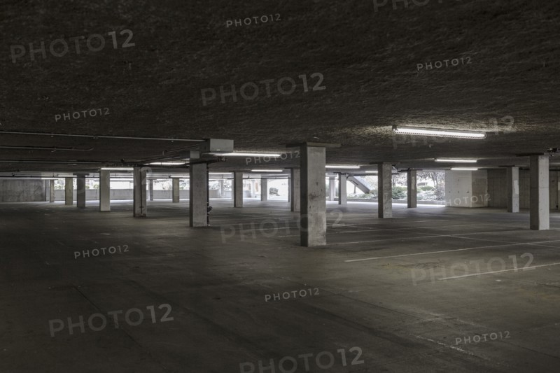 Empty lot in parking building