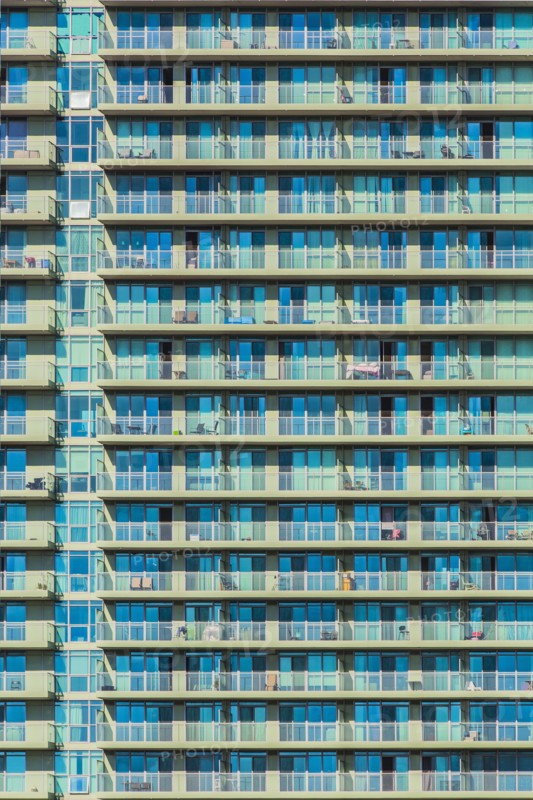 Exterior of modern highrise building