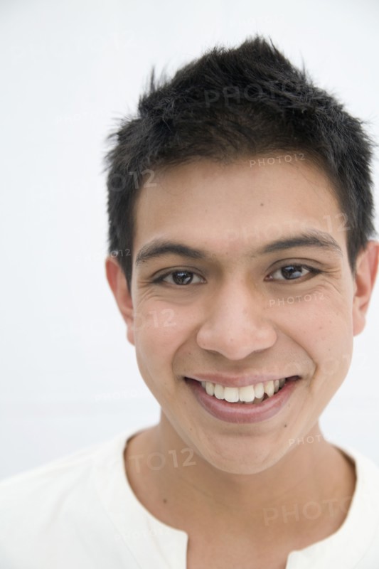 Smiling Hispanic man