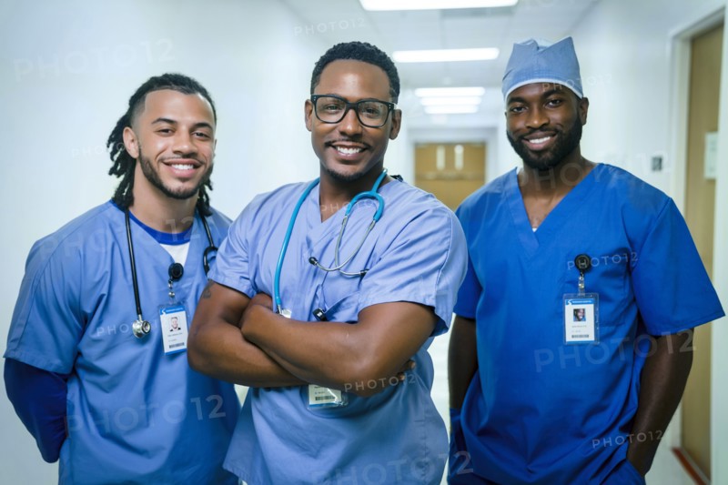Portrait of smiling nurses