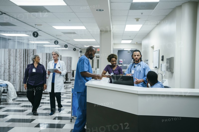 Doctors and nurses in hospital