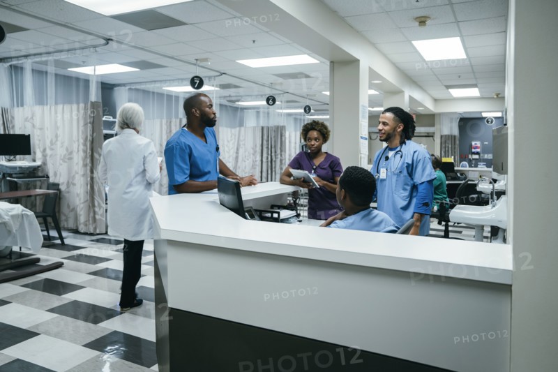 Doctors and nurses in hospital