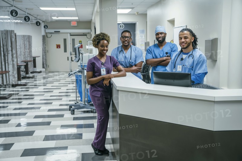 Portrait of smiling nurses in hospital