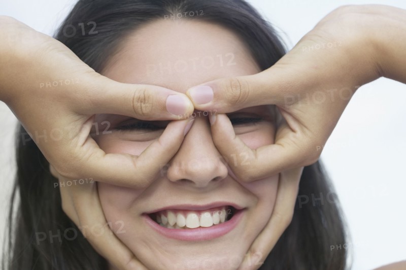 Hispanic girl making a face