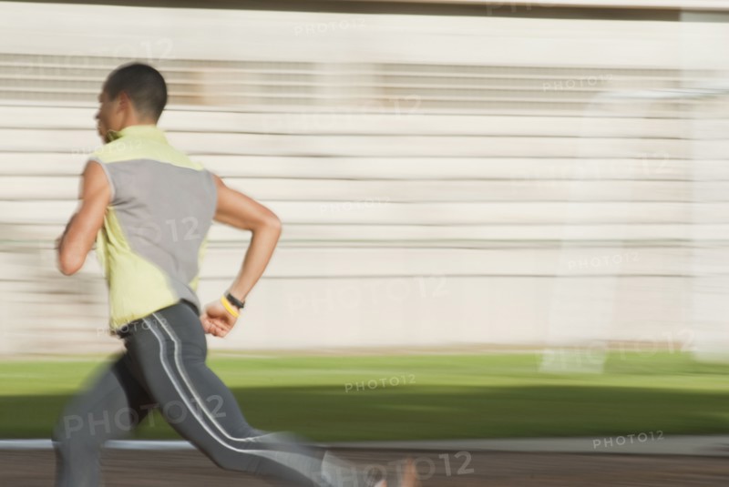 Hispanic man running