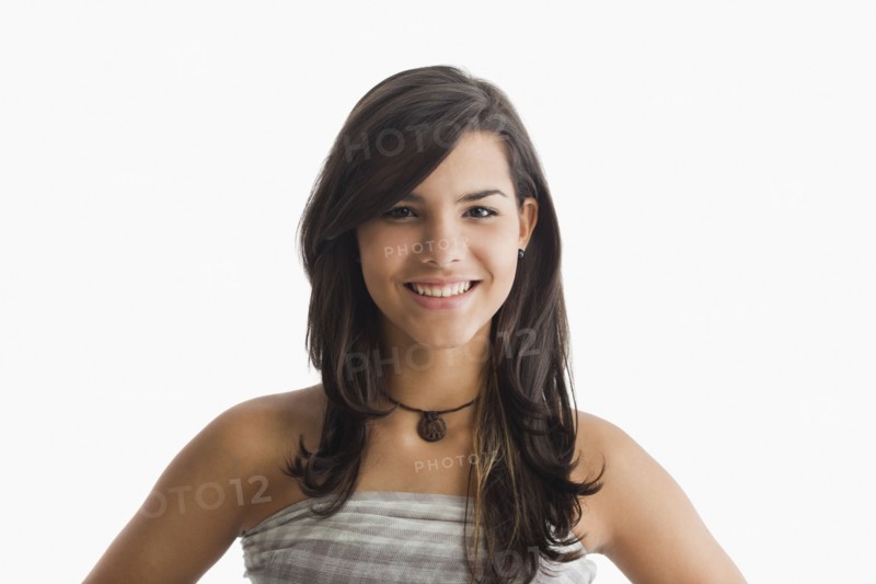 Smiling Hispanic girl