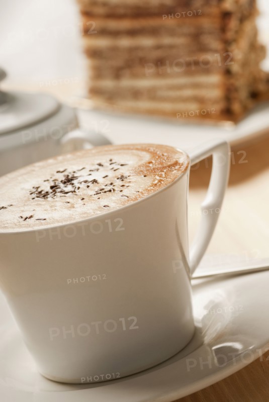 Close up of cup of coffee