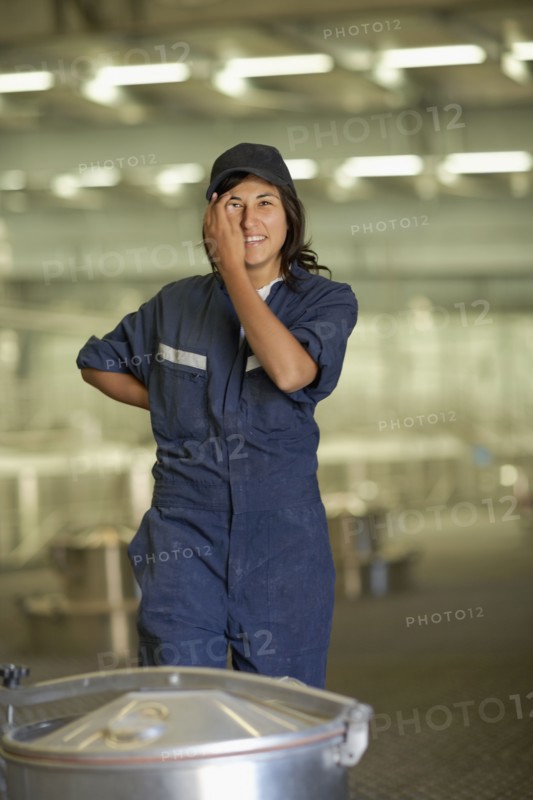 Chilean woman at winery