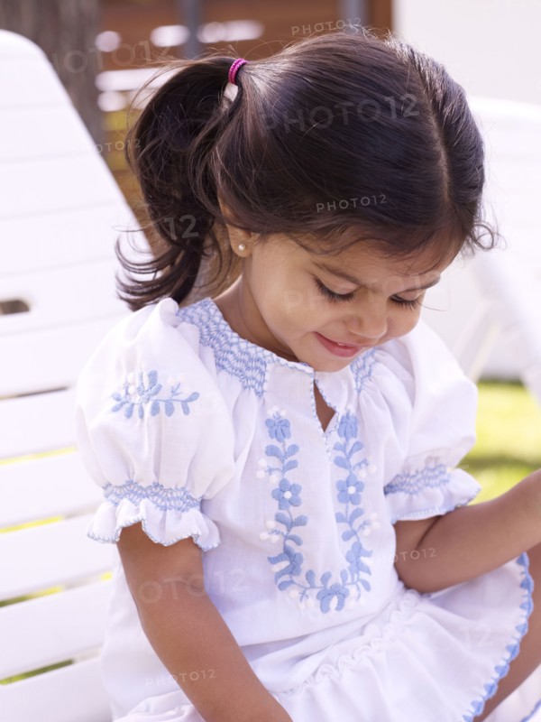 Smiling Hispanic girl
