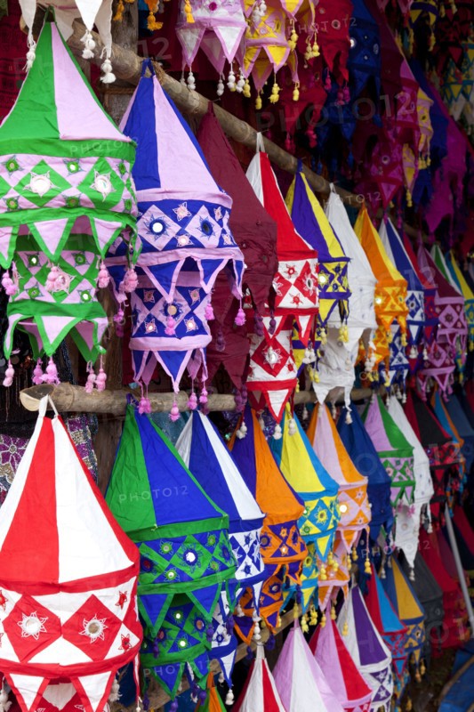Variety of colorful Indian shades