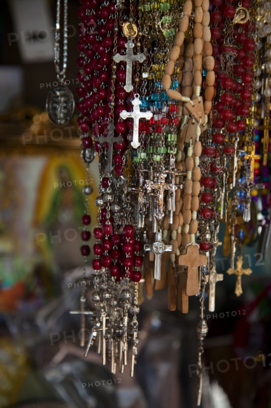Close up of rosaries