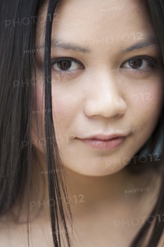 Serious Vietnamese woman