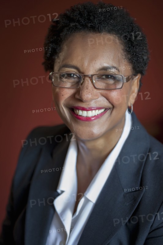 Smiling Black businesswoman
