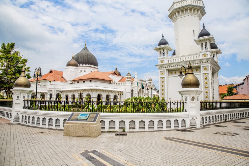 Kapitan Keling Mosque under blue sky