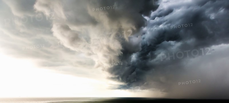 Dark clouds in dramatic sky