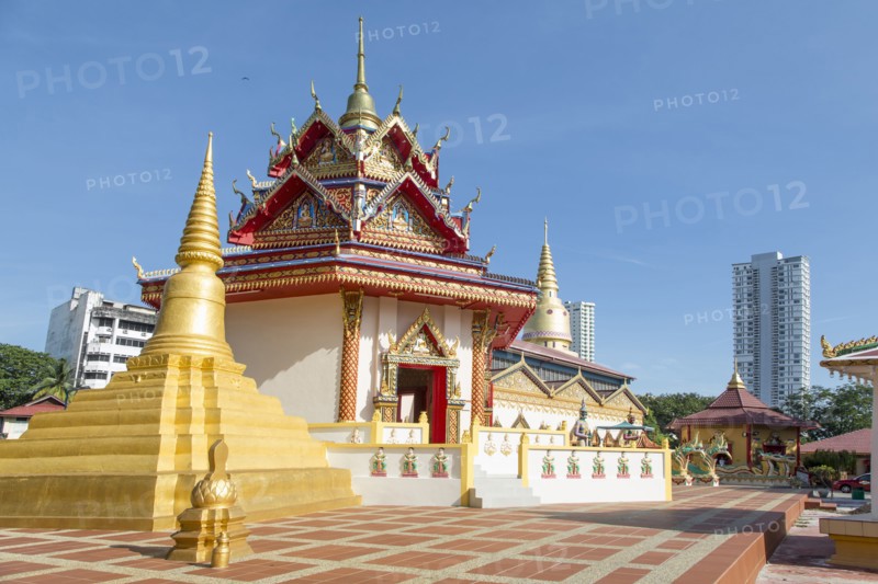 Wat Chayamangkalaram temple under blue sky