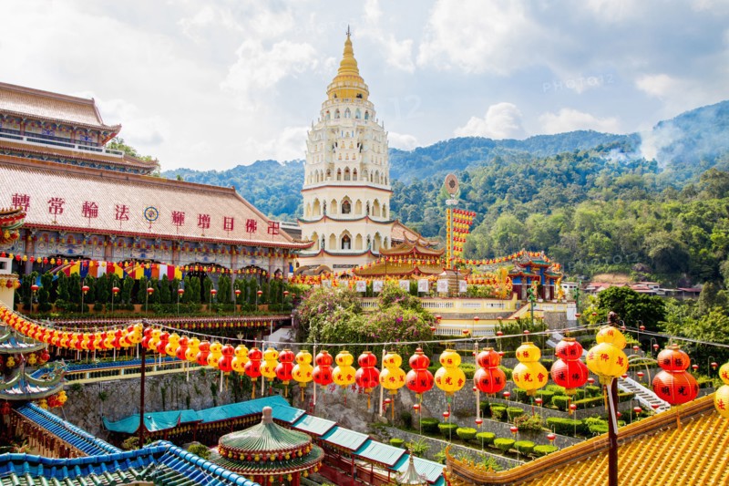 Chinese lanterns at Kek Lok Si temple