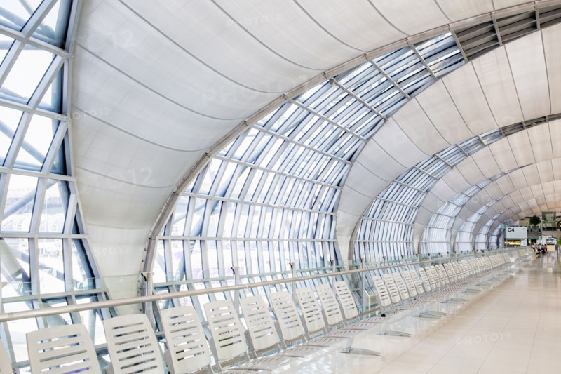 Modern architecture of Suvarnabhumi Airport