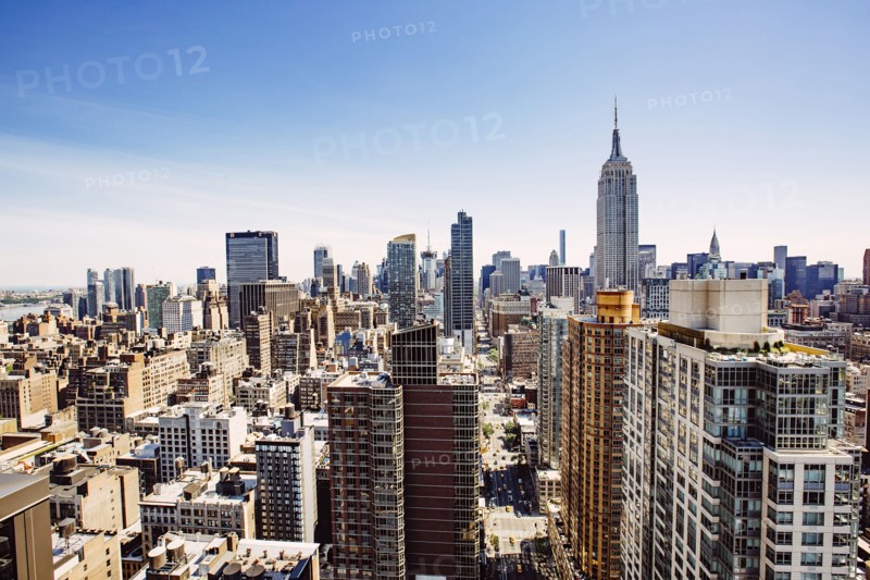 Aerial view of New York cityscape