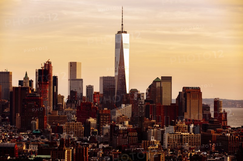Aerial view of New York cityscape