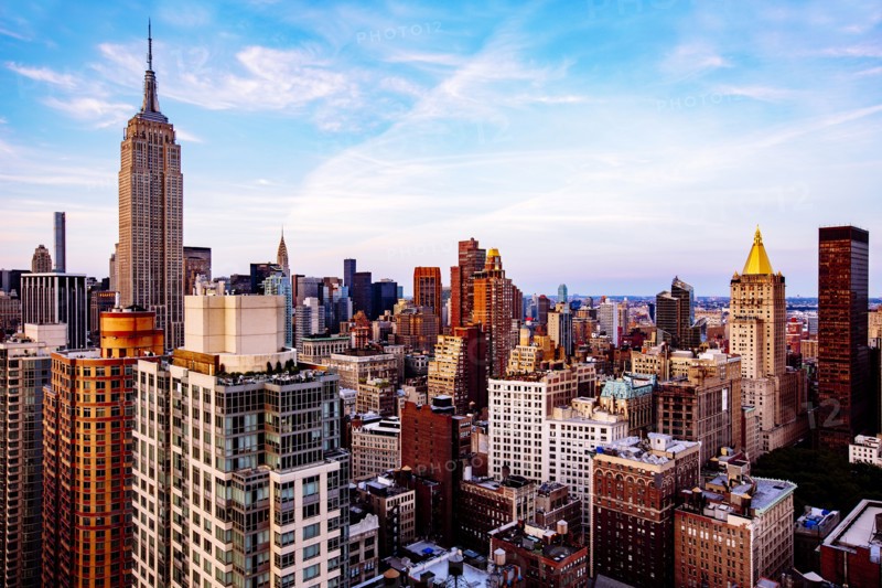 Aerial view of New York cityscape