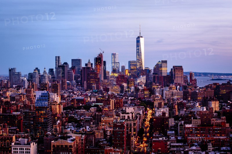 Aerial view of New York cityscape
