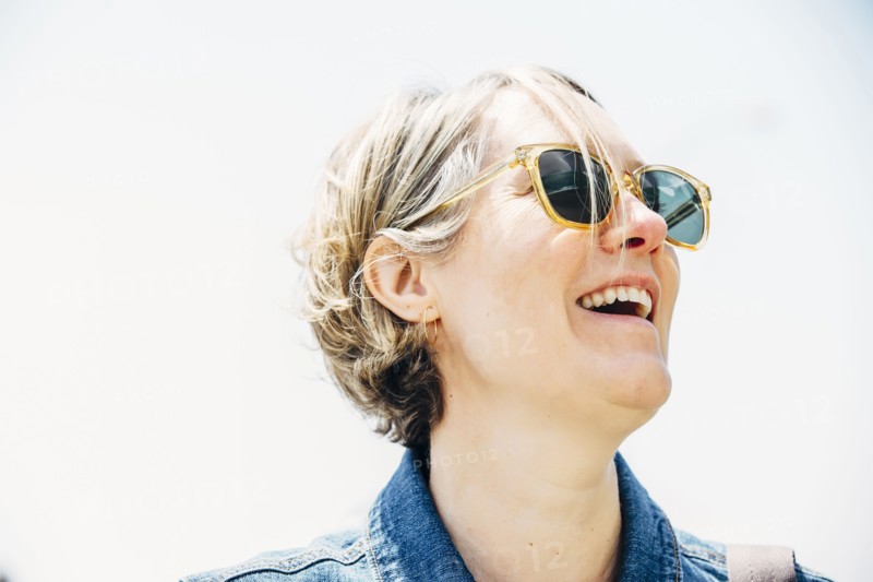 Caucasian woman wearing sunglasses outdoors