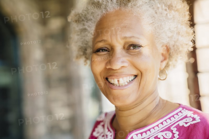 Black woman smiling