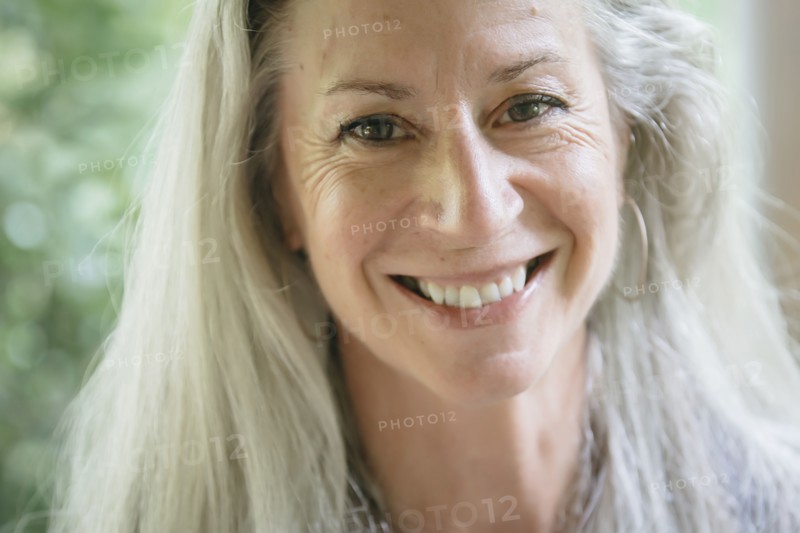 Caucasian woman smiling
