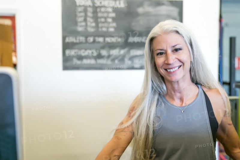 Smiling Caucasian woman