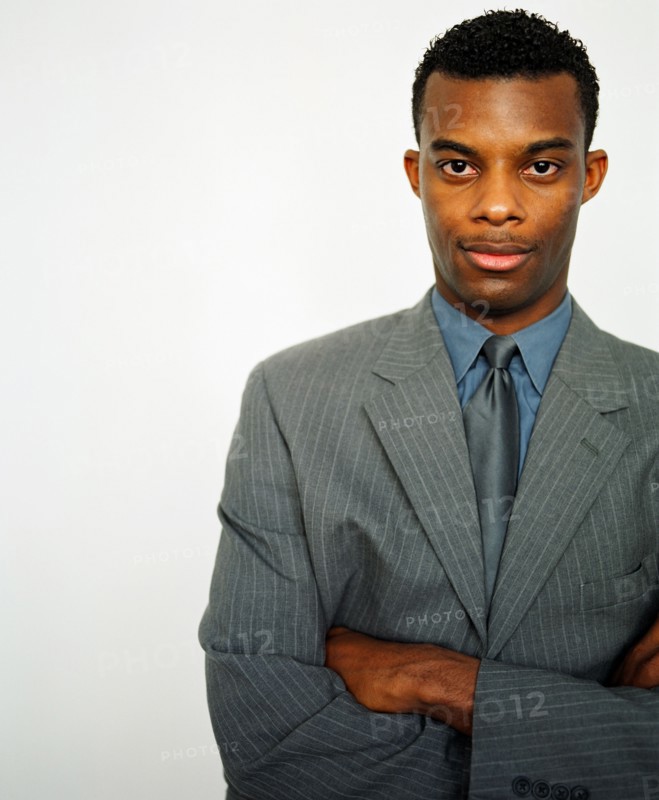 Businessman posing