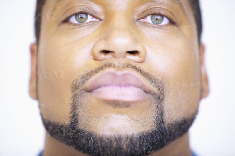 Close up portrait of man with beard and mustache