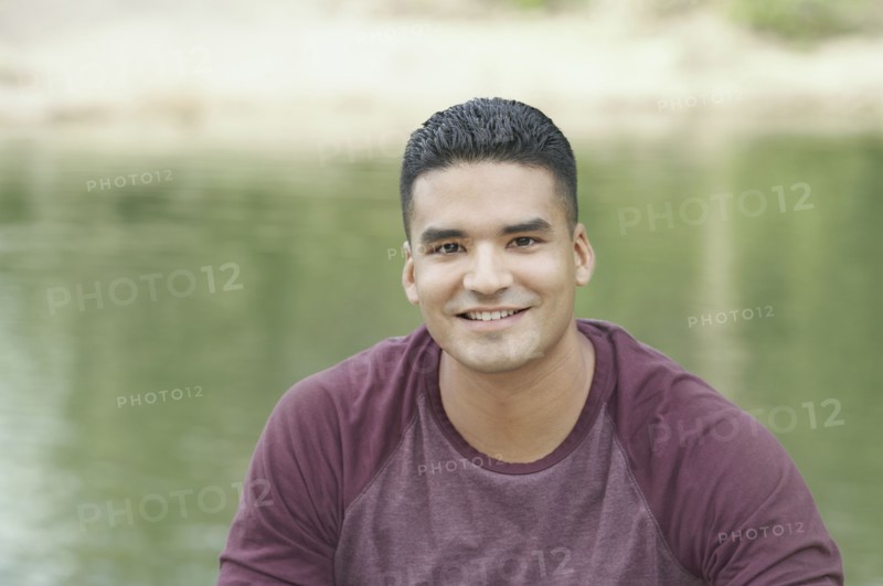 Close up of a young man smiling