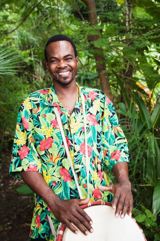 African man smiling