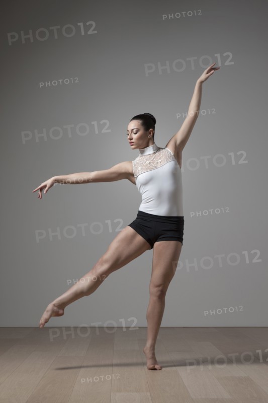 Graceful Caucasian ballet dancer