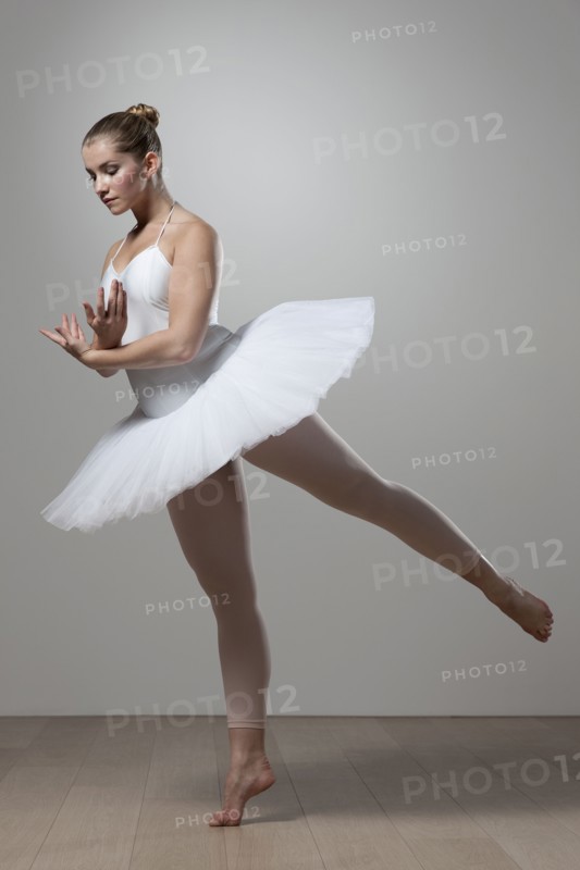 Graceful ballet dancer in tutu