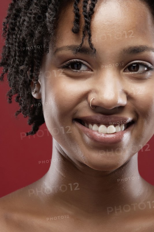 Black woman smiling