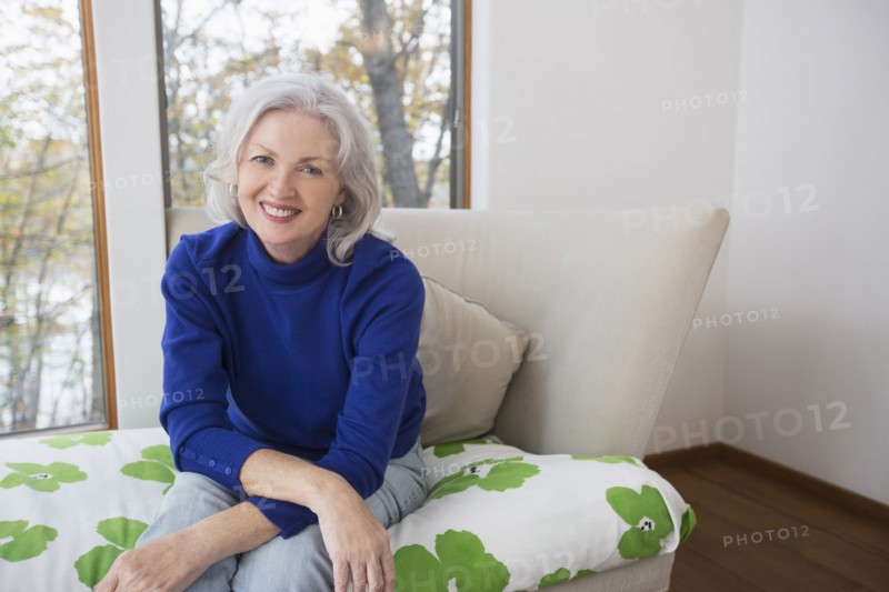 Portrait of smiling Caucasian woman