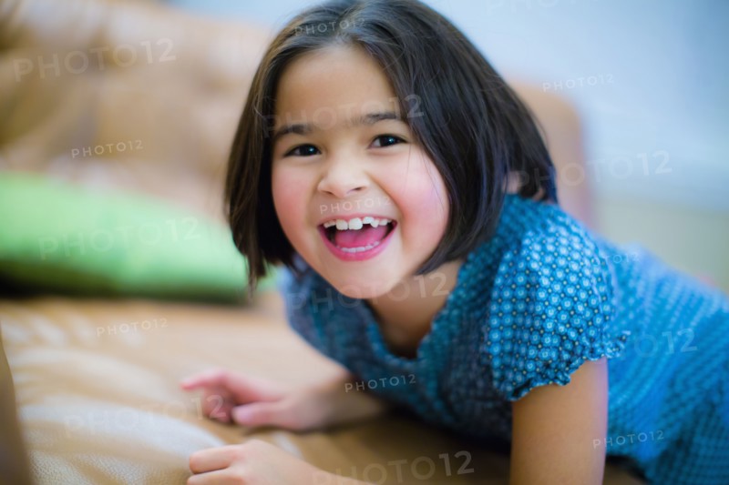 Close up of smiling girl