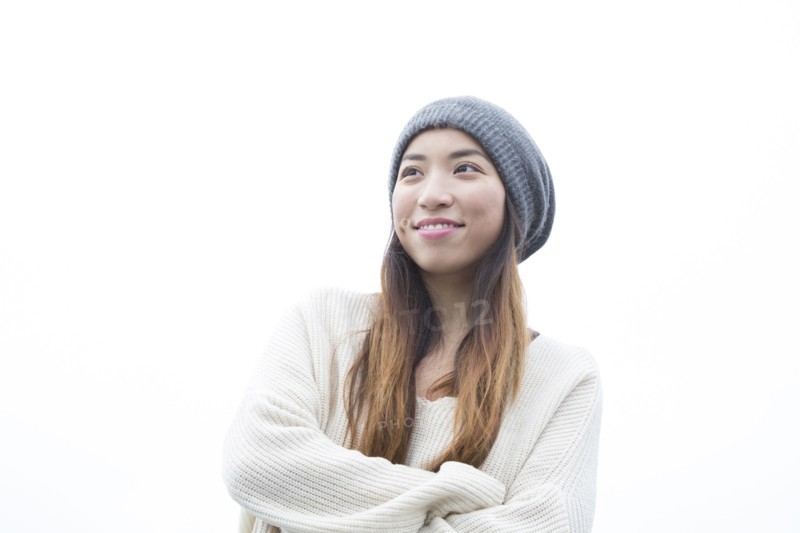 Japanese woman with arms crossed