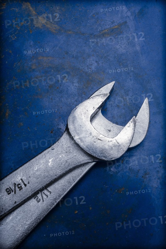 Two crescent wrenches