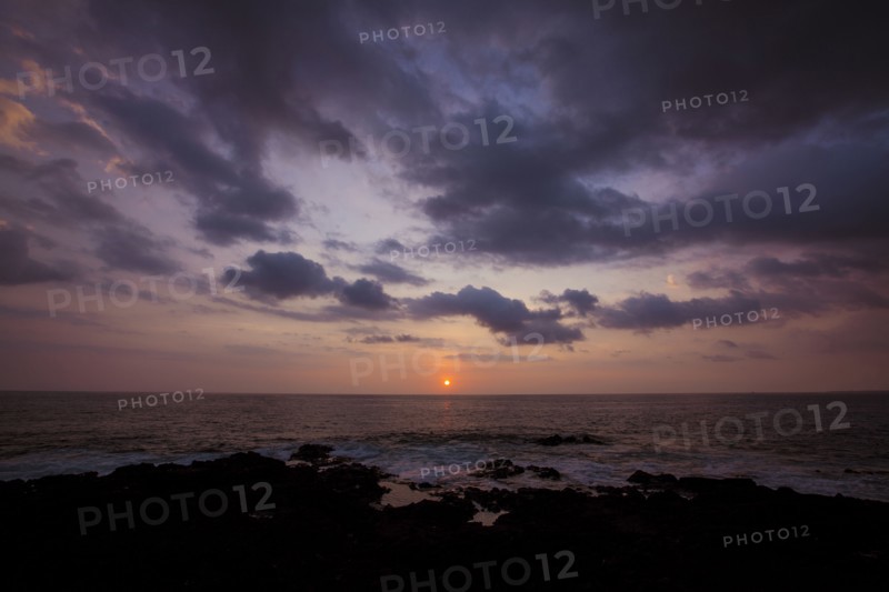 Sunset at ocean