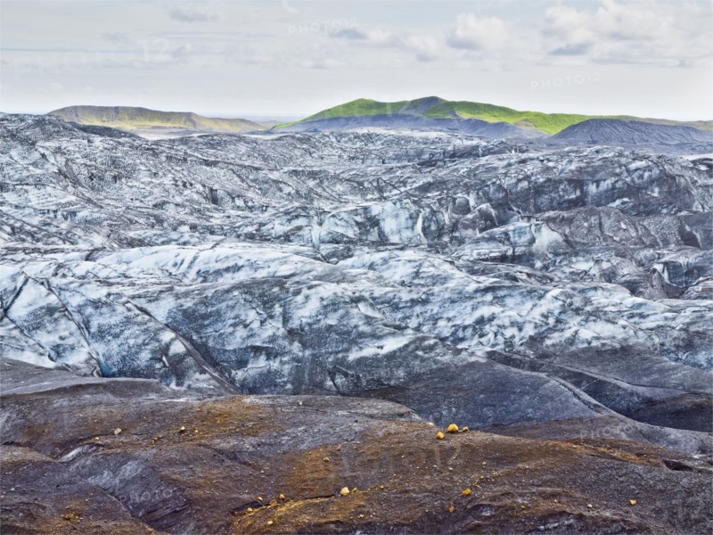 Snow on remote rock formations