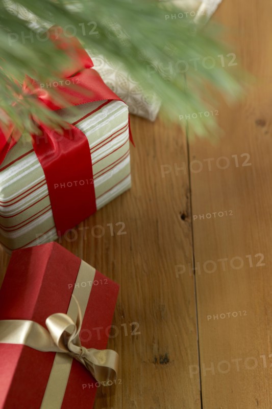 Gifts underneath Christmas tree